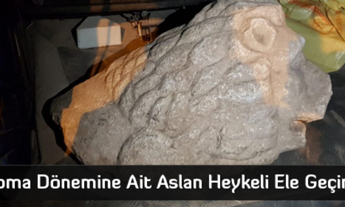 Jandarma Roma Dönemine Ait Aslan Heykeli Ele Geçirdi