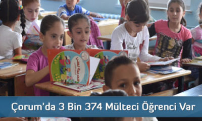 Çorum’da 3 Bin 342 Mülteci Öğrenci Var