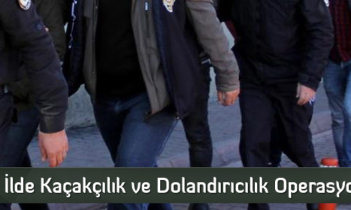 4 İlde Kaçakçılık ve Dolandırıcılık Operasyonu