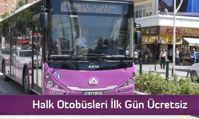 Halk Otobüsleri İlk Gün Ücretsiz