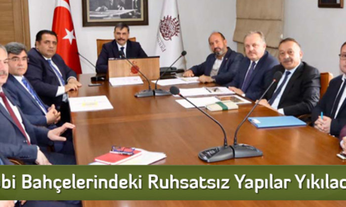 Hobi Bahçelerindeki Ruhsatsız Yapılar Yıkılacak