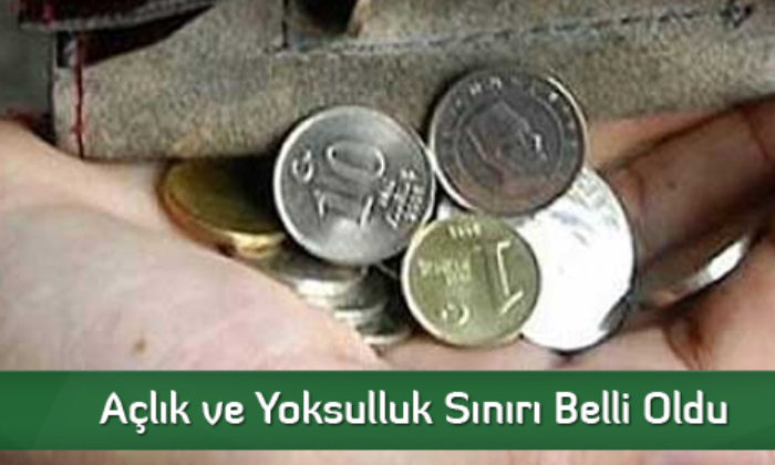 Açlık ve Yoksulluk Sınırı Belli Oldu