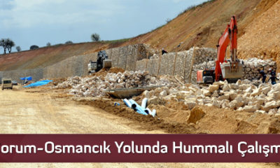 Çorum-Osmancık Yolunda Hummalı Çalışma