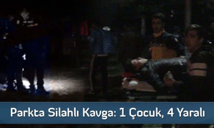 Parkta Silahlı Kavga: 1 Çocuk, 4 Yaralı  