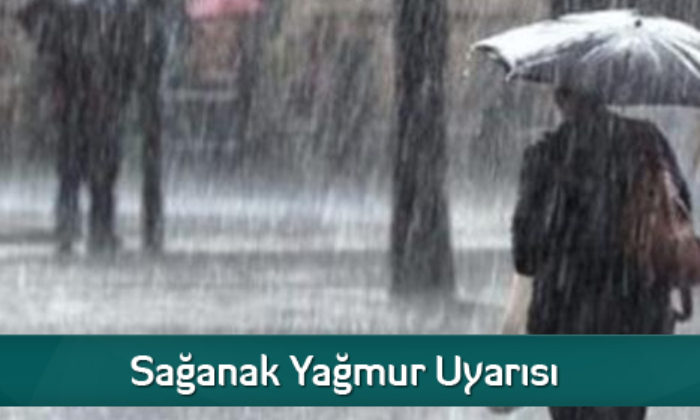 Sağanak Yağmur Uyarısı