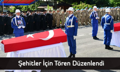 Şehitler İçin Tören Düzenlendi