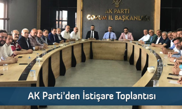 AK Parti’den İstişare Toplantısı