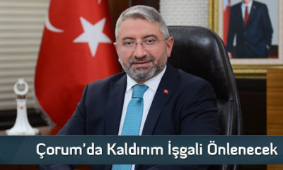 Çorum’da Kaldırım İşgali Önlenecek