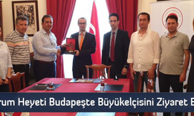 Çorum Heyeti Budapeşte Büyükelçisini Ziyaret Etti