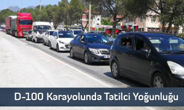 D-100 Karayolunda Tatilci Yoğunluğu
