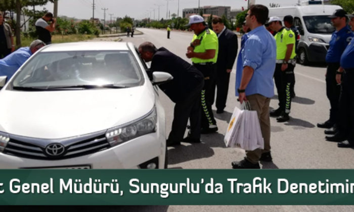 Emniyet Genel Müdürü, Sungurlu’da Trafik Denetimine Katıldı