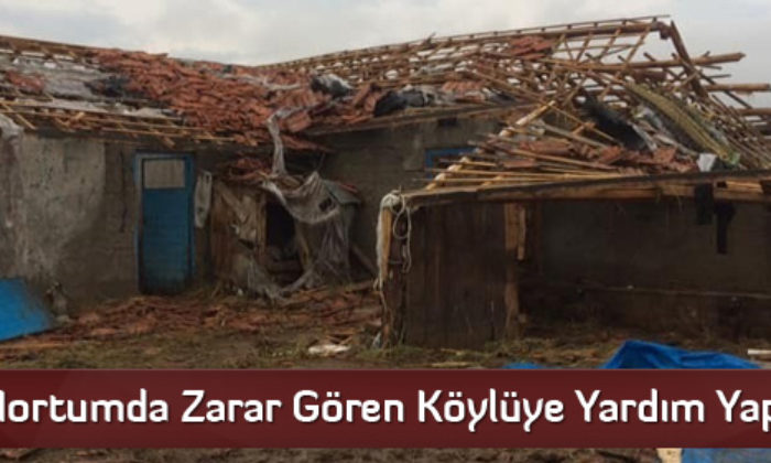 Hortumda Zarar Gören Köylüye Yardım Yapıldı