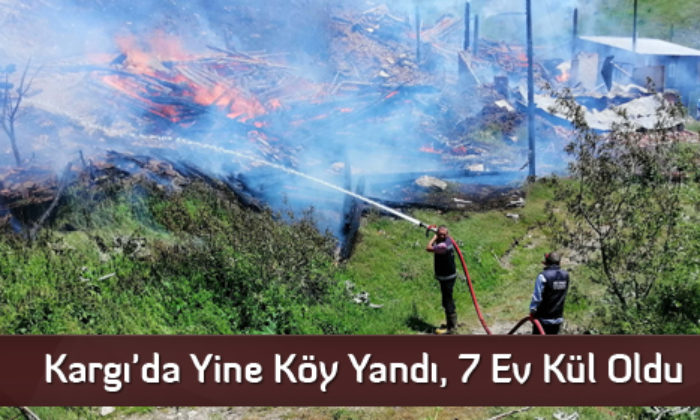 Kargı’da Yine Köy Yandı, 7 Ev Kül Oldu  