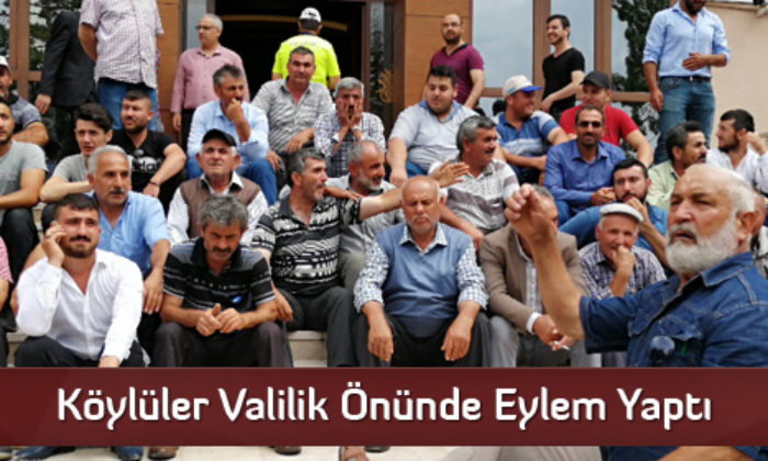 Taş Ocağı İstemeyen Köylüler Valilik Önünde Eylem Yaptı