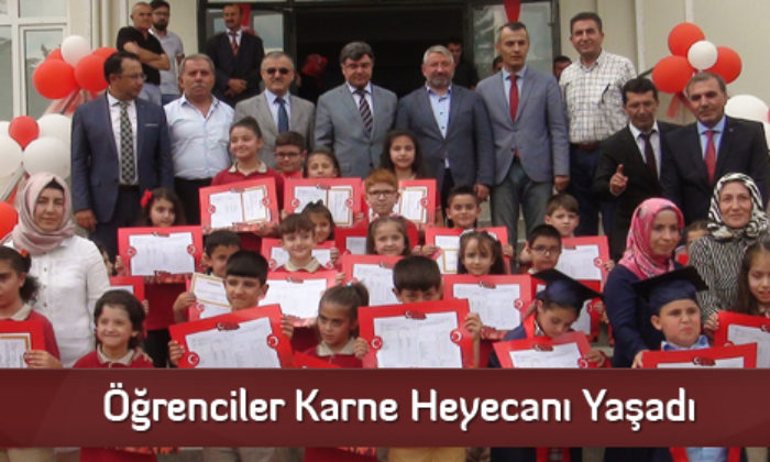 Öğrenciler Karne Heyecanı Yaşadı
