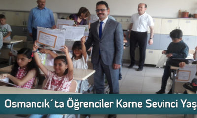 Osmancık’ta Öğrenciler Karne Sevinci Yaşadı