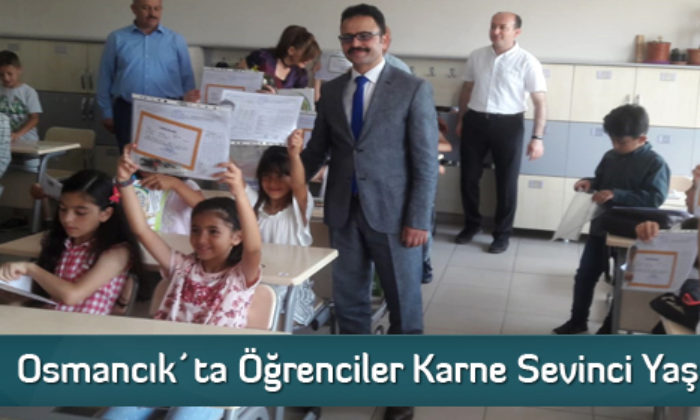Osmancık’ta Öğrenciler Karne Sevinci Yaşadı