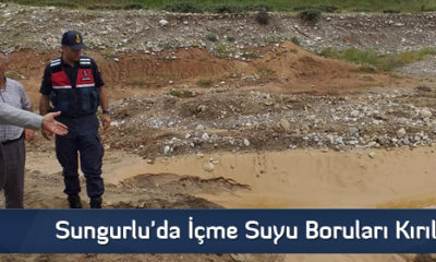 Sungurlu’da İçme Suyu Boruları Kırıldı