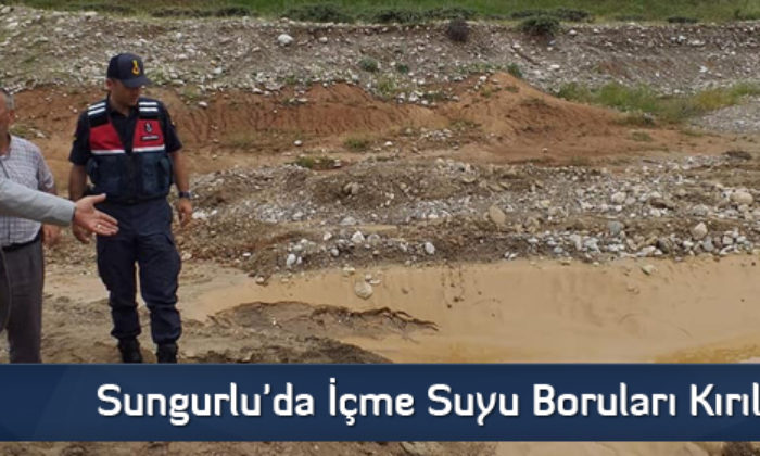 Sungurlu’da İçme Suyu Boruları Kırıldı  