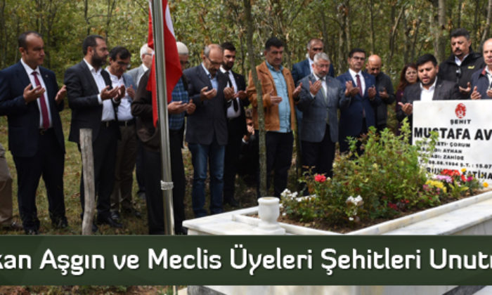 Başkan Aşgın ve Meclis Üyeleri Şehitleri Unutmadı