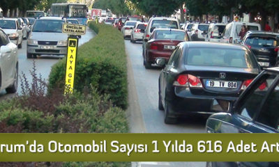 Çorum’da Otomobil Sayısı 1 Yılda 616 Adet Arttı