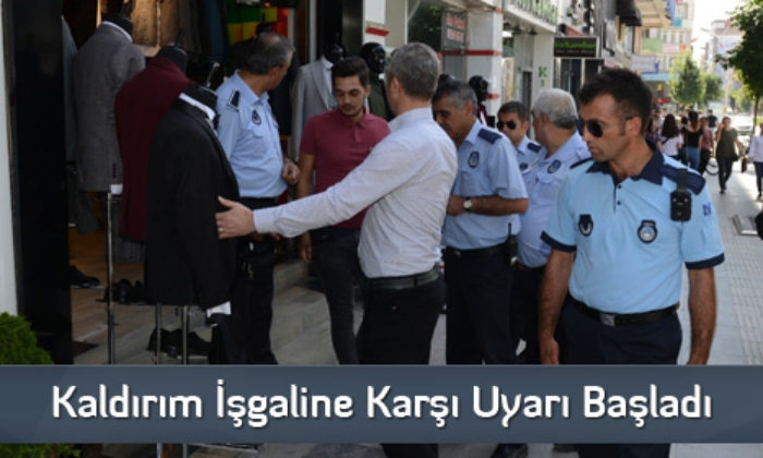 Kaldırım İşgaline Karşı Uyarı Başladı