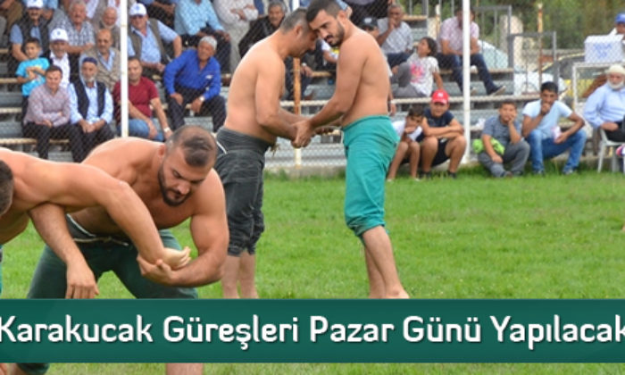 Karakucak Güreşleri Pazar Günü Yapılacak