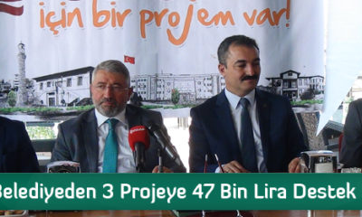 Belediyeden 3 Projeye 47 Bin Lira Destek