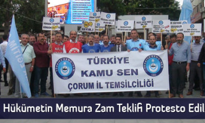 Hükümetin Memura Zam Teklifi Protesto Edildi