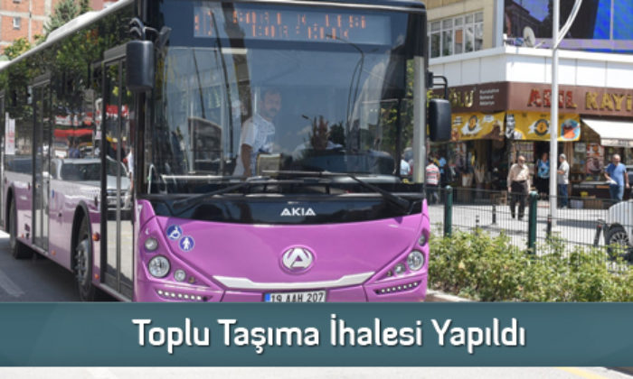 Toplu Taşıma İhalesi Yapıldı
