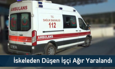 İskeleden Düşen İşçi Ağır Yaralandı