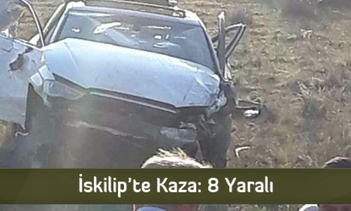 İskilip’te Kaza: 8 Yaralı