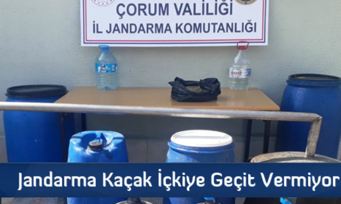 Jandarma Kaçak İçkiye Geçit Vermiyor