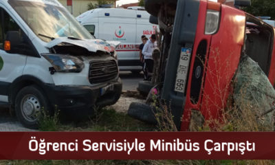 Öğrenci Servisiyle Minibüs Çarpıştı: 5 Yaralı