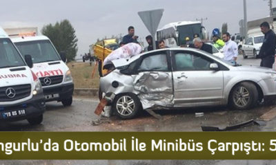 Sungurlu’da Otomobil İle Minibüs Çarpıştı: 5 Yaralı