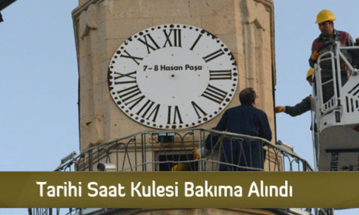 Tarihi Saat Kulesi Bakıma Alındı