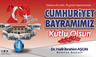 “29 Ekim Cumhuriyet Bayramımız Kutlu Olsun”