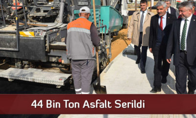 44 Bin Ton Asfalt Serildi