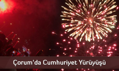 Çorum’da Cumhuriyet Yürüyüşü