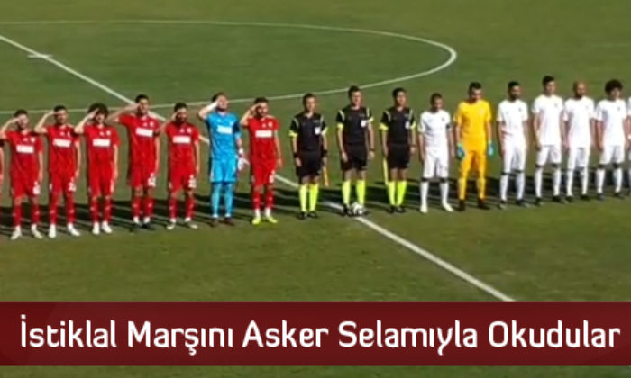 İstiklal Marşını Asker Selamıyla Okudular