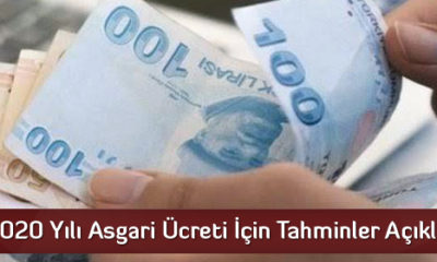 2020 Yılı Asgari Ücreti İçin Tahminler Açıklandı