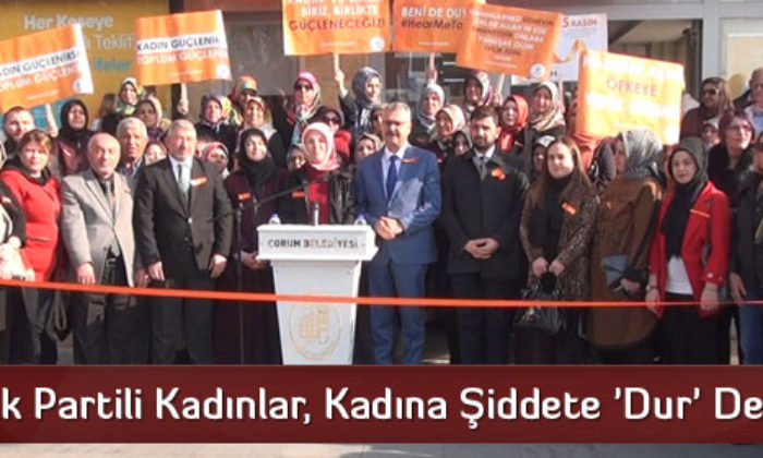Ak Partili Kadınlar, Kadına Şiddete ‘Dur’ Dedi