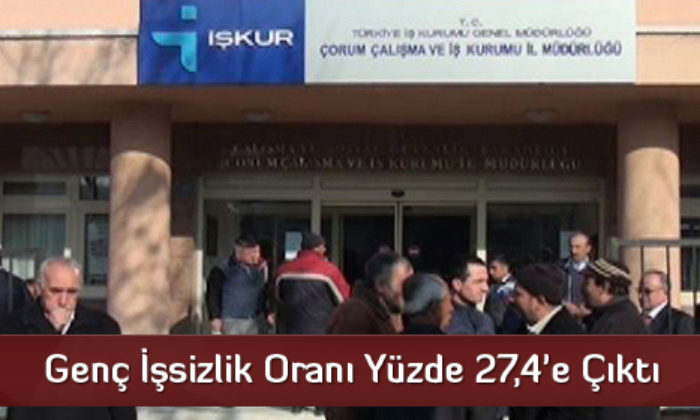 Genç İşsizlik Oranı Yüzde 27.4’e Çıktı