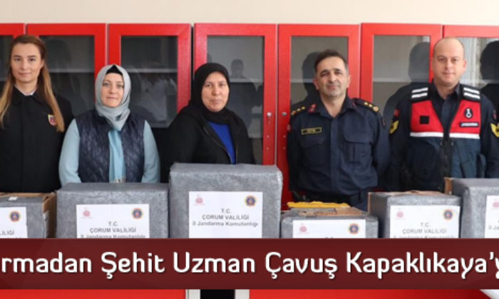 Jandarmadan Şehit Uzman Çavuş Kapaklıkaya’ya Vefa