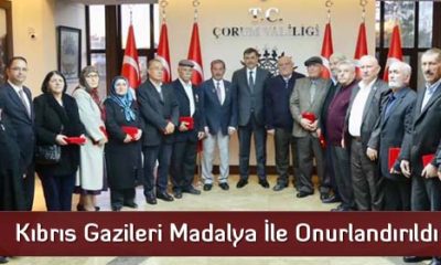 Kıbrıs Gazileri Madalya İle Onurlandırıldı