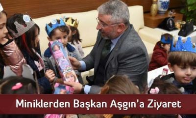 Miniklerden Başkan Aşgın’a Ziyaret