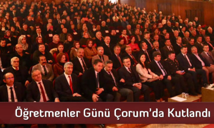 Öğretmenler Günü Çorum’da Kutlandı