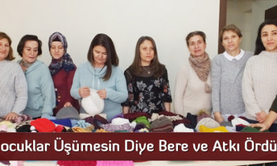 Çocuklar Üşümesin Diye Bere ve Atkı Ördüler