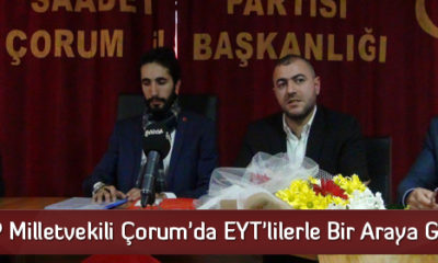 SP Milletvekili Çorum’da EYT’lilerle Bir Araya Geldi