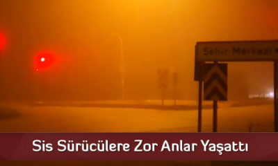 Sis Sürücülere Zor Anlar Yaşattı